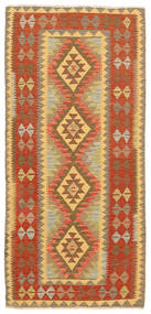 絨毯 キリム アフガン オールド スタイル 95X204 オレンジ/茶色 (ウール, アフガニスタン)
