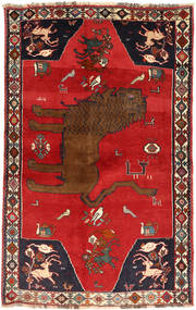  Ghashghai Fine 129X208 Persischer Wollteppich Rot/Braun Klein Carpetvista