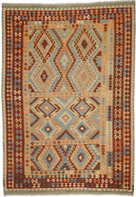  206X298 Kilim Afghan Old Style Alfombra Lana, Carpetvista