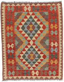  93X117 Small Kilim Afghan Old Style Rug Wool, Carpetvista
