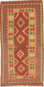  Orientalischer Kelim Afghan Old Stil Teppich 104X205 Wolle, Afghanistan Carpetvista