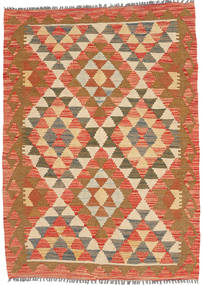 99X137 Small Kilim Afghan Old Style Rug Wool, Carpetvista