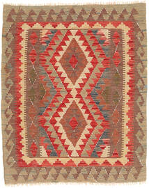  93X109 Small Kilim Afghan Old Style Rug Wool, Carpetvista