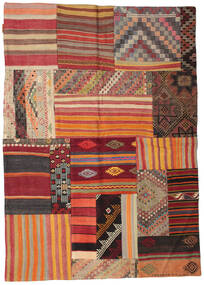 142X201 Kilim Patchwork Rug Modern (Wool, Turkey) Carpetvista