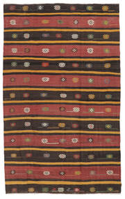 絨毯 オリエンタル キリム ヴィンテージ トルコ 195X320 ブラック/ダークレッド (ウール, トルコ)