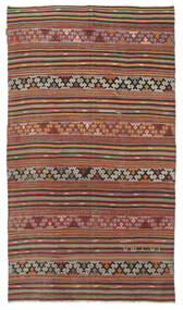 166X290 Kelim Halbantik Türkei Teppich Orientalischer Braun/Dunkelrot (Wolle, Türkei) Carpetvista