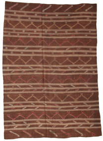  242X345 Large Kilim Semi Antique Turkish Rug Wool, Carpetvista
