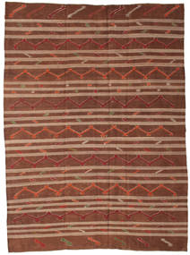  Kilim Semi-Antique Turquie Tapis 244X333 De Laine Marron/Orange Grand Carpetvista