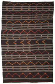 絨毯 キリム セミアンティーク トルコ 240X380 ダークレッド/オレンジ (ウール, トルコ)