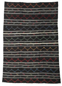  Kilim Vintage Törökország 245X340 Vintage Gyapjúszőnyeg Sötétszürke/Szürke Nagy Carpetvista