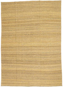 Kelim Modern Teppich 199X283 Orange/Beige Wolle, Afghanistan Carpetvista