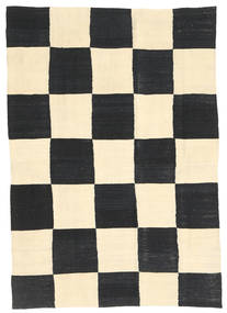 絨毯 キリム モダン 123X174 ダークグレー/ベージュ (ウール, アフガニスタン)