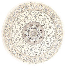  Ø 245 Nain Fine 9La Rug Oriental Round (Wool, Persia/Iran) Carpetvista