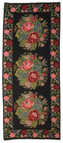  Orientalischer Kelim Rosen Moldavia Teppich 196X470 Läufer Dunkelgelb/Rot Wolle, Moldawien Carpetvista