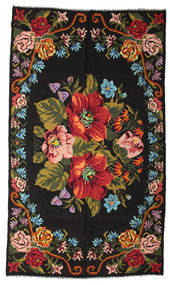 192X338 Rose Kelim Moldavia Rug Oriental Brown/Red (Wool, Moldova) Carpetvista