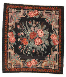  160X181 Rose Kelim Moldavia Rug Wool, Carpetvista