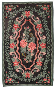 絨毯 オリエンタル ローズキリム Moldavia 154X246 茶色/ダークグレー (ウール, モルドバ)
