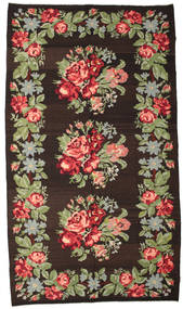 194X340 Tapete Oriental Kilim Rose Moldavia Castanho/Verde (Lã, Moldávia) Carpetvista
