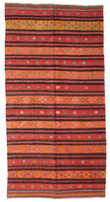  Kilim Semi Antique Turkish Rug 192X382 Wool Carpetvista