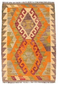  Kilim Afghan Old Style Rug 60X92 Wool Small Carpetvista