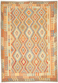  205X294 Kilim Afghan Old Style Rug Wool, Carpetvista