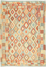  209X294 Kelim Afghan Old Stil Teppich Wolle, Carpetvista