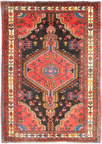 Hamadan Teppich 90X129 Wolle, Persien/Iran Carpetvista
