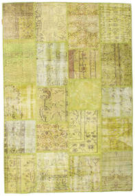  Patchwork Tapete 158X232 Lã Amarelo/Verde Pequeno Carpetvista