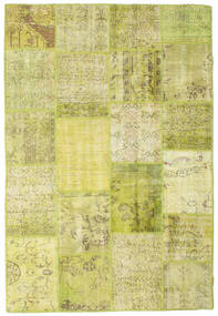 156X231 Koberec Patchwork Moderní Zelená/Žlutá (Vlna, Turecko) Carpetvista