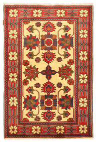  Kazak Fine Szőnyeg 104X161 Piros/Barna Carpetvista