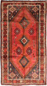 Ghashghai Fine Matta 155X278 Röd/Brun Ull, Persien/Iran Carpetvista