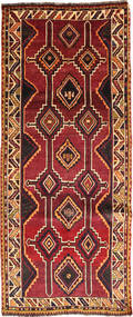 Tappeto Persiano Ghashghai Fine 127X300 Passatoie Rosso Scuro/Marrone (Lana, Persia/Iran)