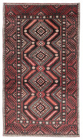 Beluch Fine Teppe 110X195 Svart/Mørk Rød Ull, Persia/Iran Carpetvista
