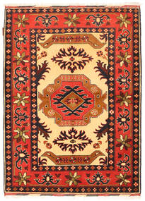 107X153 Tapete Kazak Fine Oriental Bege/Castanho (Lã, Paquistão) Carpetvista