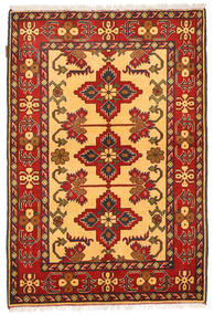 106X161 Koberec Kazak Fine Orientální Béžová/Červená (Vlna, Pákistán) Carpetvista