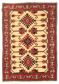  Kazak Fine Tapete 103X153 Lã Vermelho/Bege Pequeno Carpetvista