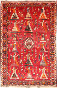  166X258 Medallion Qashqai Fine Rug Wool, Carpetvista