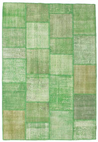 151X230 Tappeto Patchwork Moderno Verde (Lana, Turchia) Carpetvista