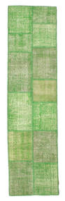Patchwork Rug 78X300 Runner
 Green Wool, Turkey Carpetvista