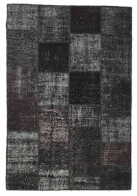  Patchwork Rug 157X232 Wool Dark Grey/Grey Small Carpetvista