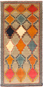  Orientalischer Ghashghai Fine Teppich 109X225 Wolle, Persien/Iran Carpetvista