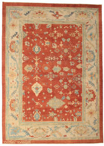 285X400 Oushak Rug Oriental Beige/Red Large (Wool, Turkey) Carpetvista