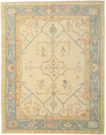 285X365 絨毯 オリエンタル ウサク ベージュ/グリーン 大きな (ウール, トルコ) Carpetvista