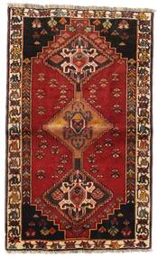 88X147 Tapete Oriental Ghashghai Fine Preto/Vermelho Escuro (Lã, Pérsia/Irão) Carpetvista