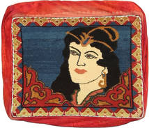  Orientalsk Ghashghai Fine Tæppe 35X43 Rød/Mørkegrå Uld, Persien/Iran Carpetvista
