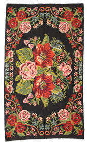 188X328 Tapete Oriental Kilim Rose Moldavia Cinza Escuro/Vermelho (Lã, Moldávia) Carpetvista