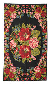 171X308 Rose Kelim Moldavia Rug Oriental Dark Grey/Red (Wool, Moldova) Carpetvista