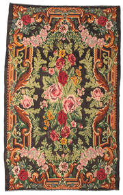  Orientalischer Kelim Rosen Moldavia Teppich 248X406 Läufer Wolle, Moldawien Carpetvista