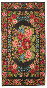 214X411 Kelim Rosen Moldavia Teppich Orientalischer Braun/Rot (Wolle, Moldawien) Carpetvista