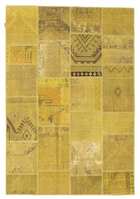  Patchwork Χαλι 159X231 Μαλλινο Κίτρινα/Πορτοκαλί Μικρό Carpetvista
